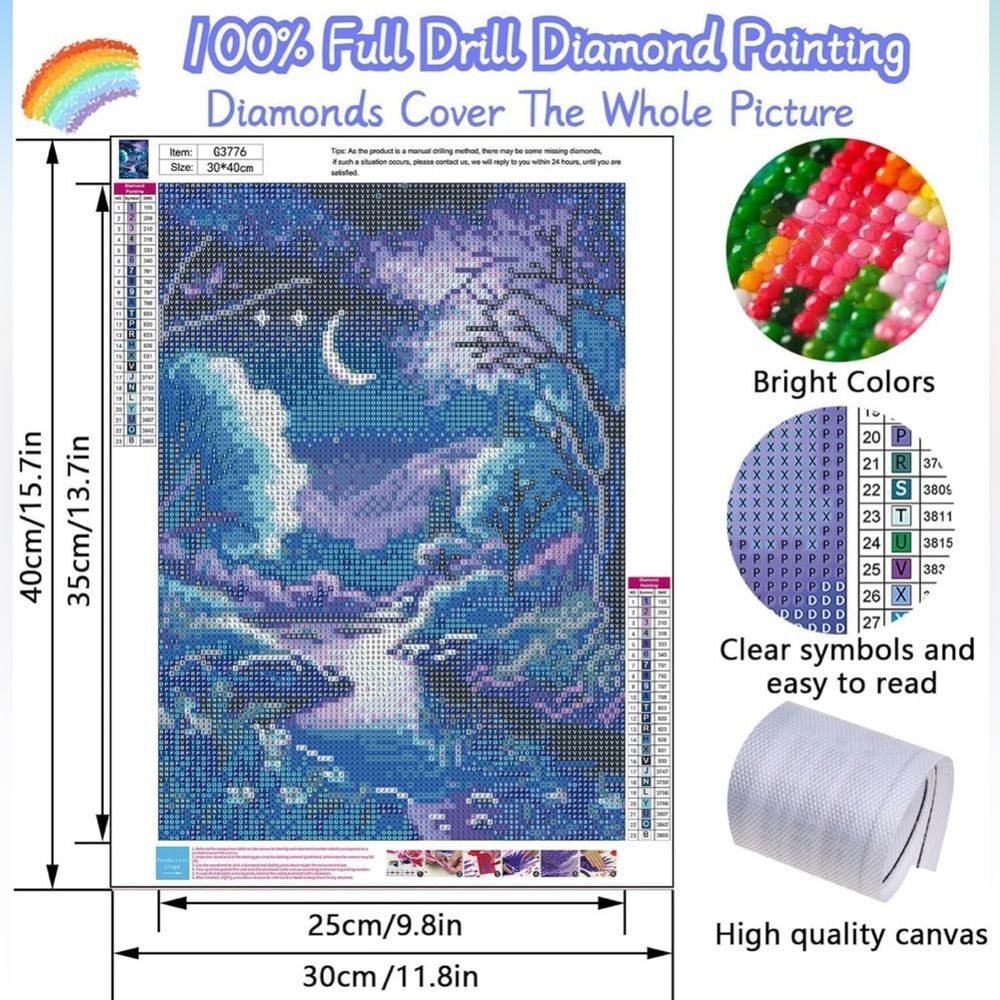 Diamond Art Painting Kits for Adults for Home Wall Decor(12x16 inch)